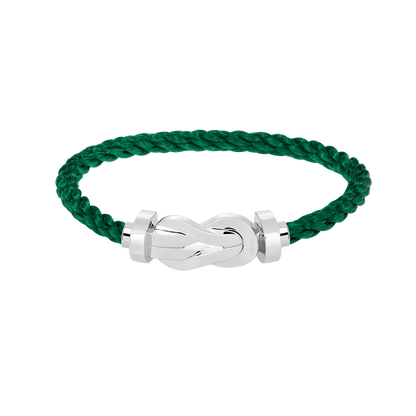 [Luxe Jewelry]CHANCE LARGE 8 FIGURE BUCKLE NO DIAMOND BRACELET SILVER