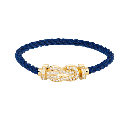 [Luxe Jewelry]CHANCE LARGE 8 FIGURE BUCKLE FULLDIAMOND BRACELET GOLD