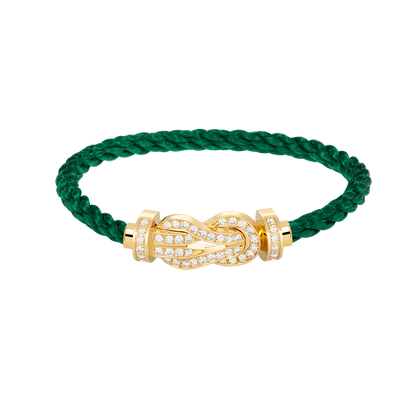 [Luxe Jewelry]CHANCE LARGE 8 FIGURE BUCKLE FULLDIAMOND BRACELET GOLD