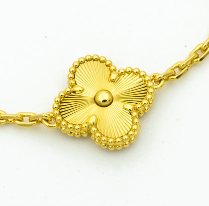 [Luxe Jewelry]CLOVER BRACELET 5 MOTIFS GOLD DIAMOND
