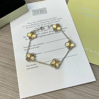 [Luxe Jewelry]CLOVER 5 MOTIFS CHRISTMAS LIMITED EDITION BRACELET