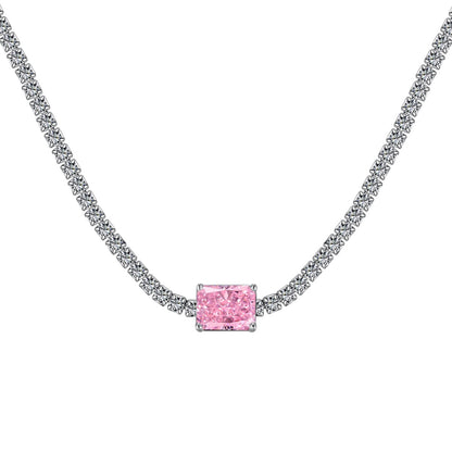 [Luxe Jewelry]2.0 carat Ornate Emerald Cut Necklace