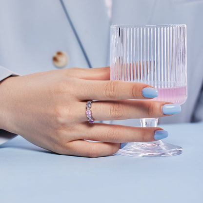 [Luxe Jewelry]Unique Colorful Emerald Cut Party Ring