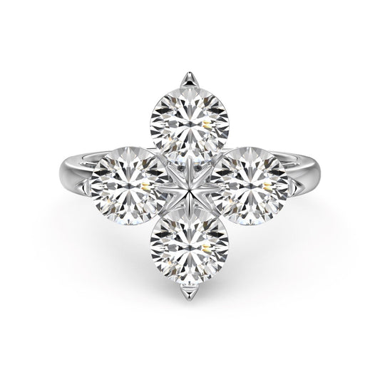 [Luxe Jewelry]Four-Leaf Clover Eight-Pointed Star Ring