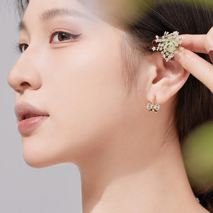 [Luxe Jewelry]Exquisite Earrings With Heart-Shaped Bow Design