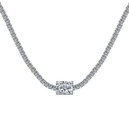 [Luxe Jewelry]2.0 carat Ornate Emerald Cut Necklace
