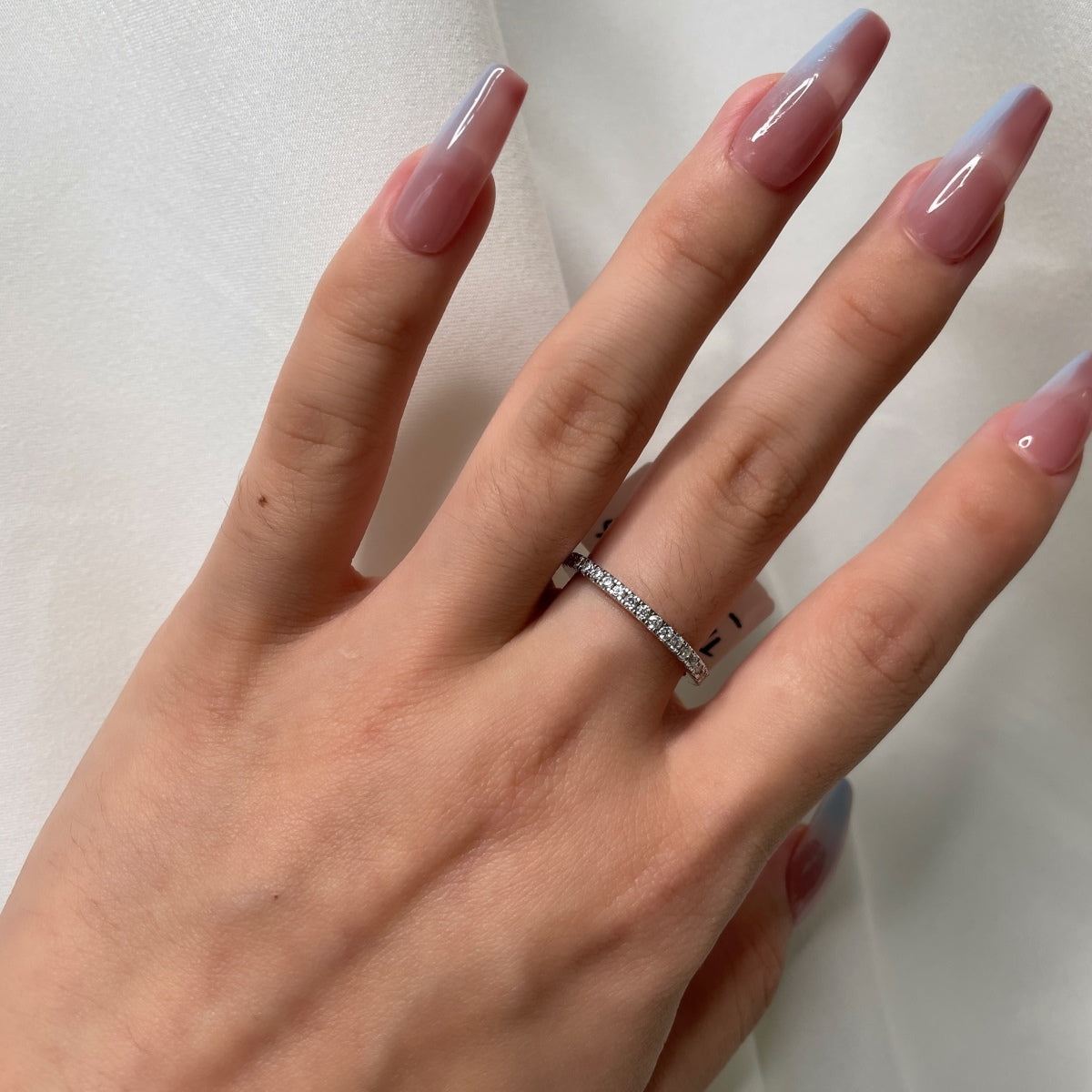 [Luxe Jewelry]Delicate Sparkling Round Cut Daily Ring