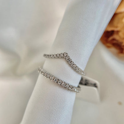 [Luxe Jewelry]Elaborate Tennis Band Ring