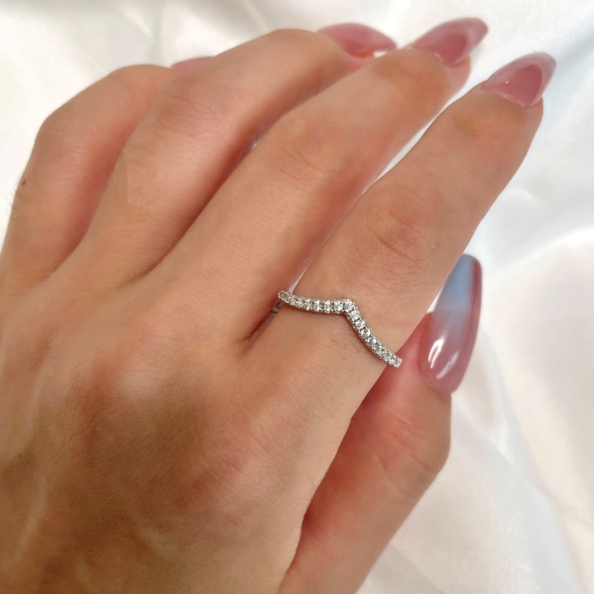 [Luxe Jewelry]Elaborate Tennis Band Ring