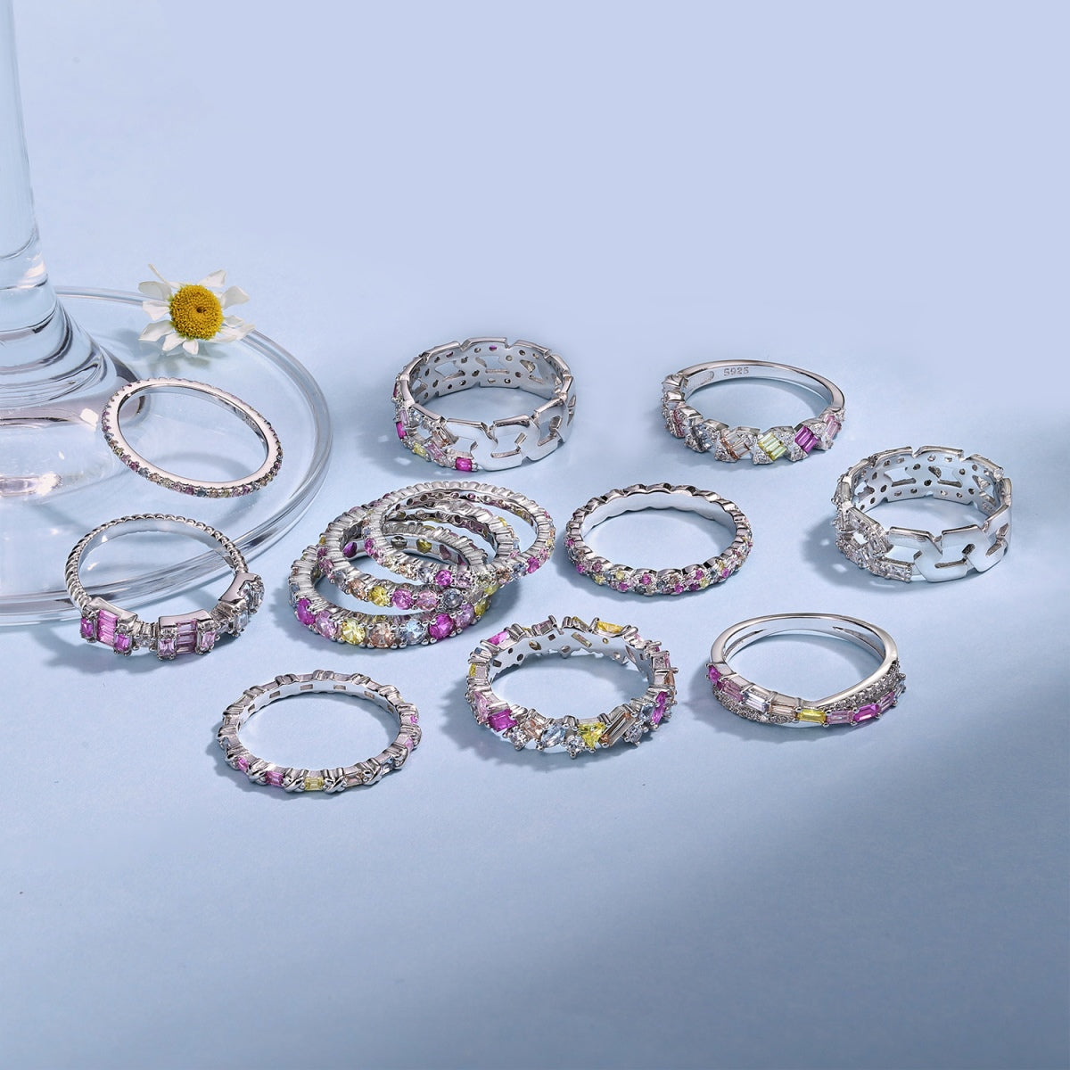 [Luxe Jewelry]Radiant Sparkling Round Cut Daily Ring
