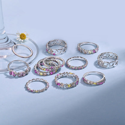 [Luxe Jewelry]Radiant Sparkling Round Cut Daily Ring