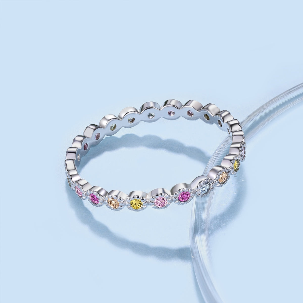 [Luxe Jewelry]Radiant Sparkling Round Cut Daily Ring