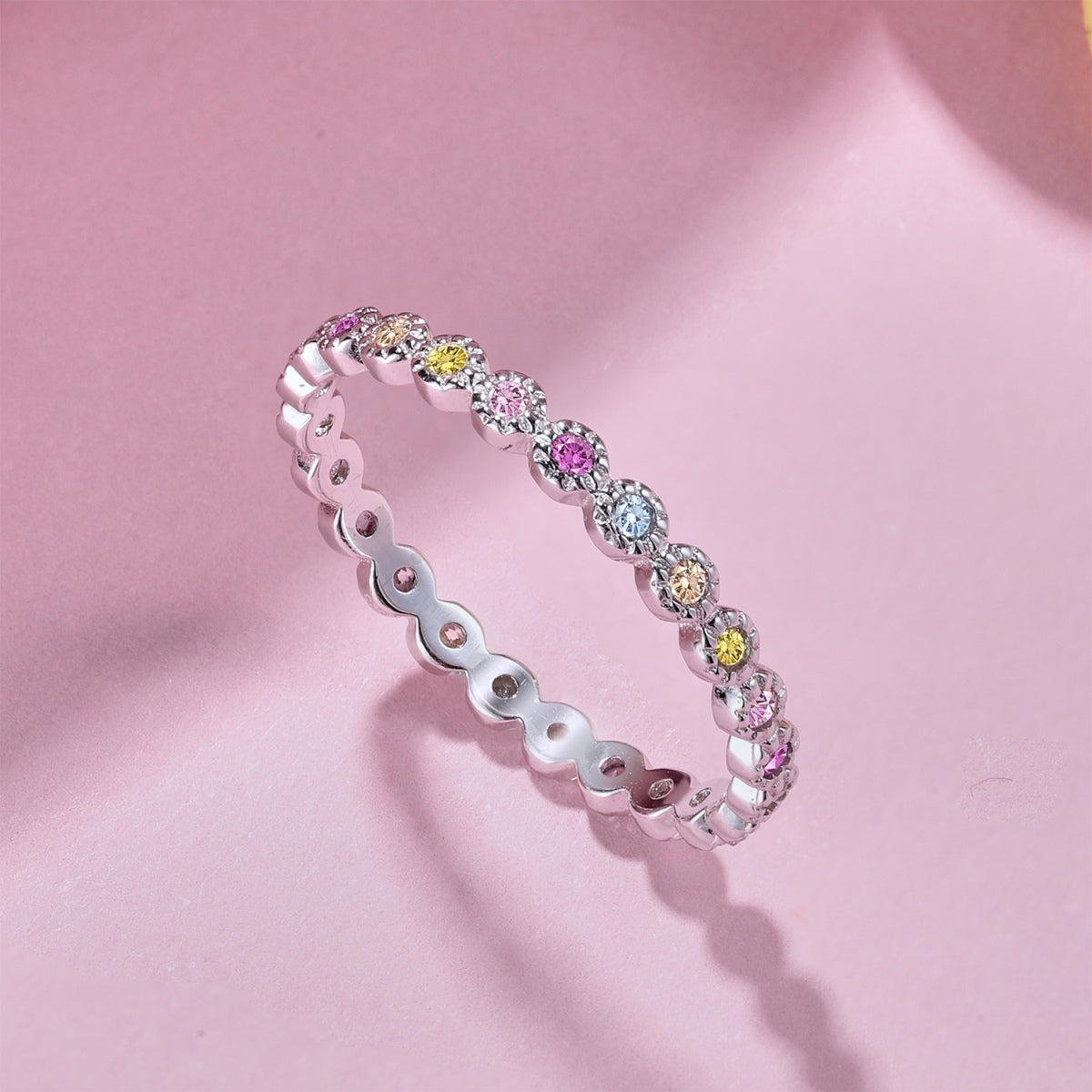 [Luxe Jewelry]Radiant Sparkling Round Cut Daily Ring