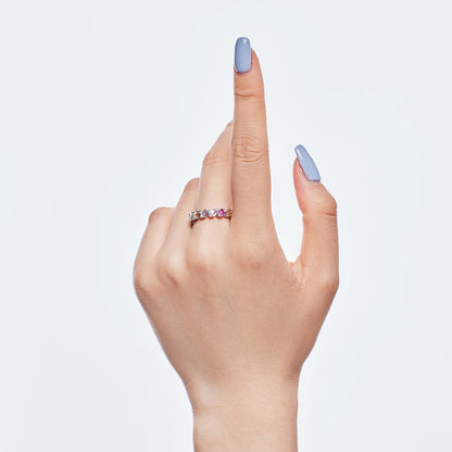 [Luxe Jewelry]Delicate Vibrant Emerald Cut Daily Ring