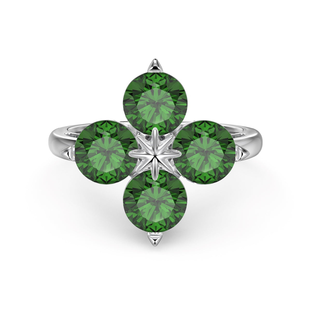 [Luxe Jewelry]Four-Leaf Clover Eight-Pointed Star Ring