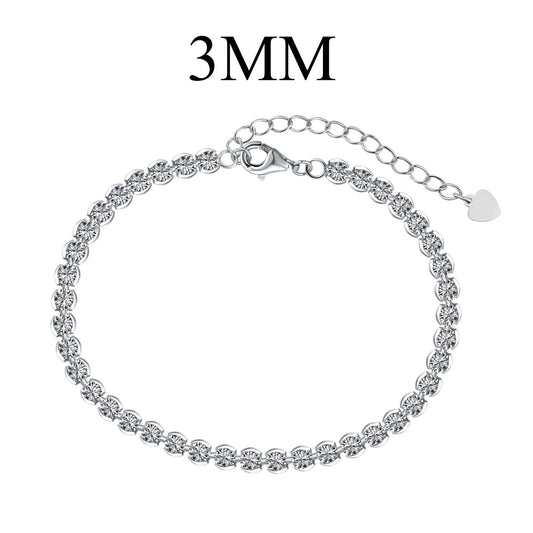 [Luxe Jewelry]Ornate  Sparkling Round Cut Daily Bracelet