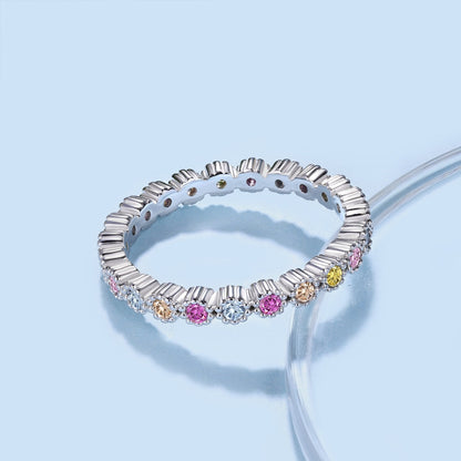 [Luxe Jewelry]Unique Scintillating Round Cut Daily Ring