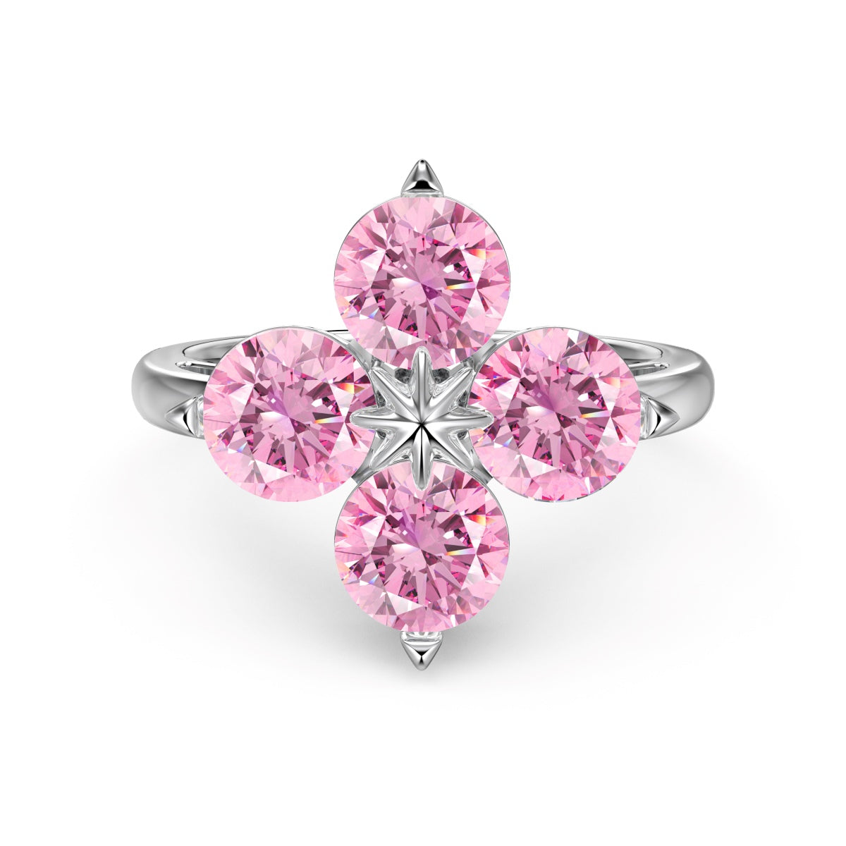 [Luxe Jewelry]Four-Leaf Clover Eight-Pointed Star Ring