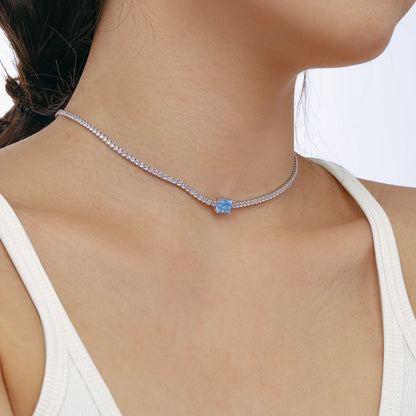 [Luxe Jewelry]2.0 carat Ornate Emerald Cut Necklace