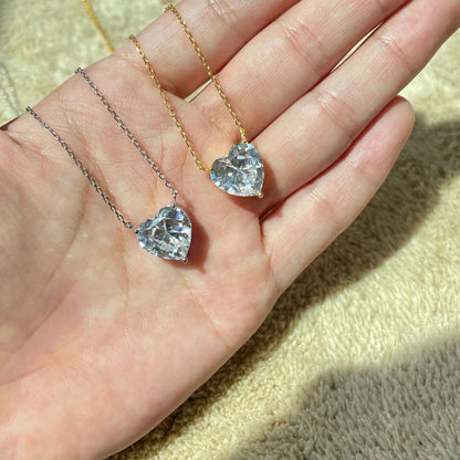 [Luxe Jewelry]6.0 carat Radiant Heart Shape Necklace