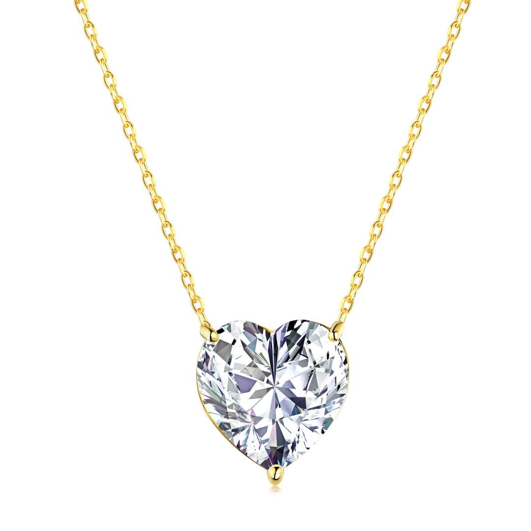 [Luxe Jewelry]6.0 carat Radiant Heart Shape Necklace