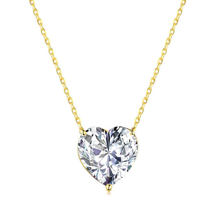 [Luxe Jewelry]6.0 carat Radiant Heart Shape Necklace