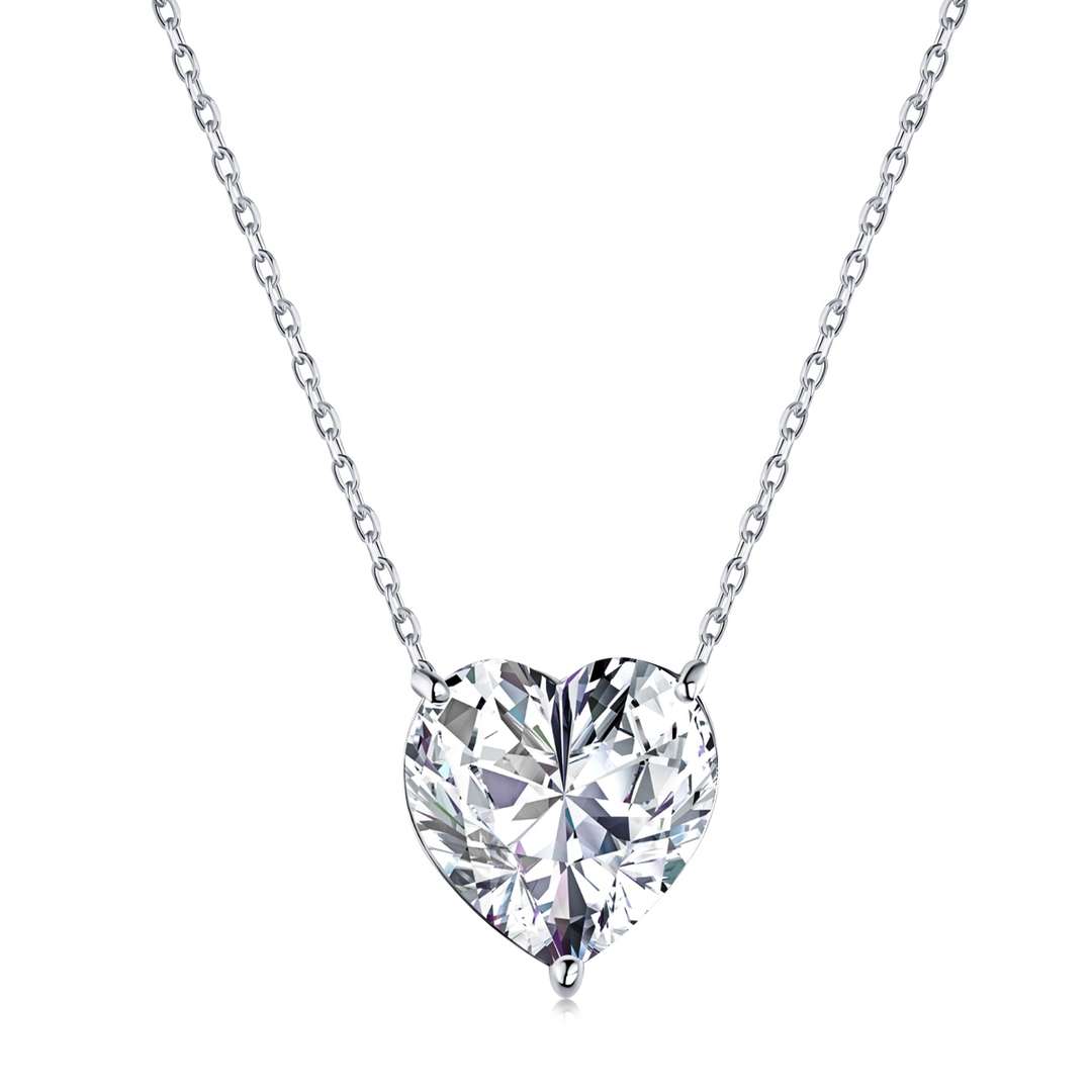 [Luxe Jewelry]6.0 carat Radiant Heart Shape Necklace
