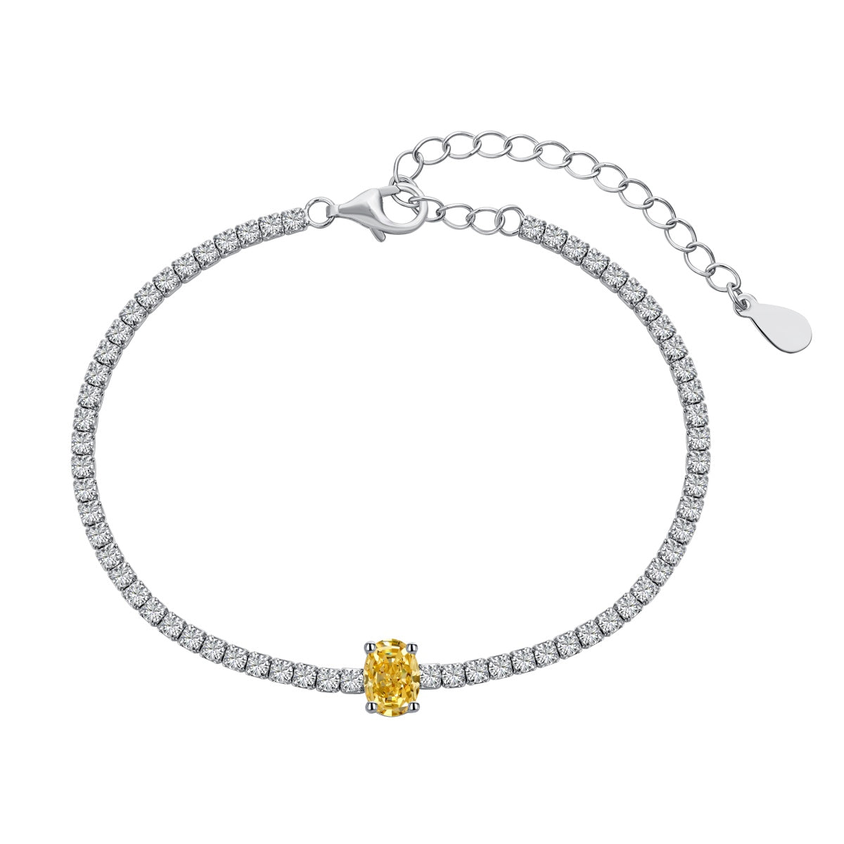 [Luxe Jewelry]0.75 Carat Exquisite Oval Cut Daily Bracelet