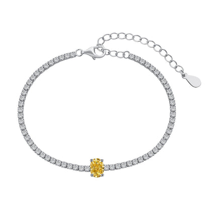 [Luxe Jewelry]0.75 Carat Exquisite Oval Cut Daily Bracelet