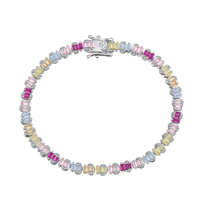 [Luxe Jewelry]Delicate Colorful Emerald Cut Party Bracelet