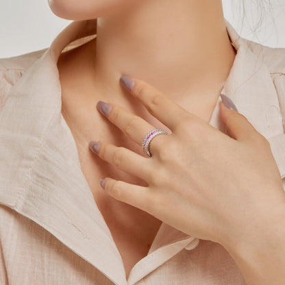 [Luxe Jewelry]Ornate Colorful Radiant Cut Daily Ring