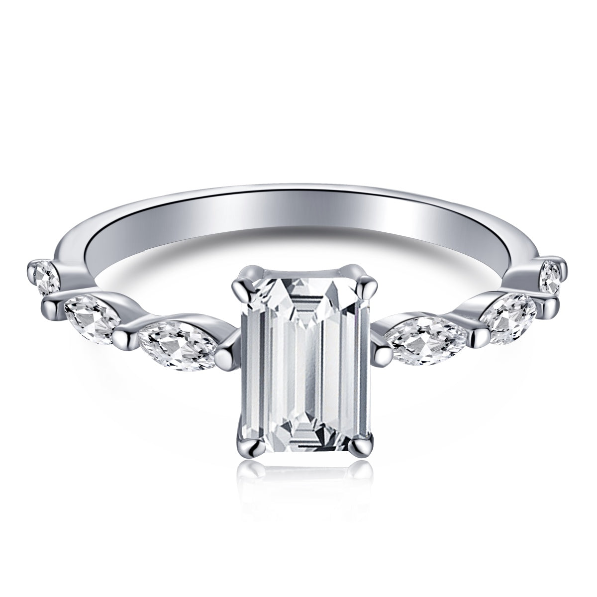 [Luxe Jewelry]1.0 Carat Dainty Resplendent Radiant Cut Daily Ring