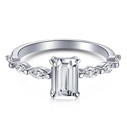 [Luxe Jewelry]1.0 Carat Dainty Resplendent Radiant Cut Daily Ring