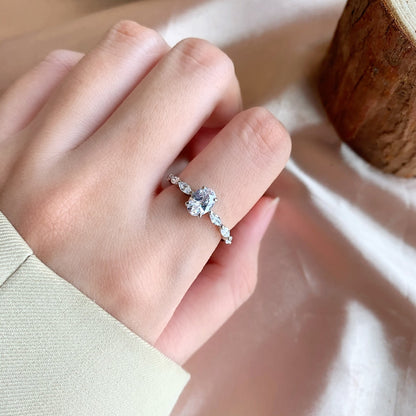 [Luxe Jewelry]0.75 Carat Luxurious Vibrant Elongated Cushion Cut Daily Ring