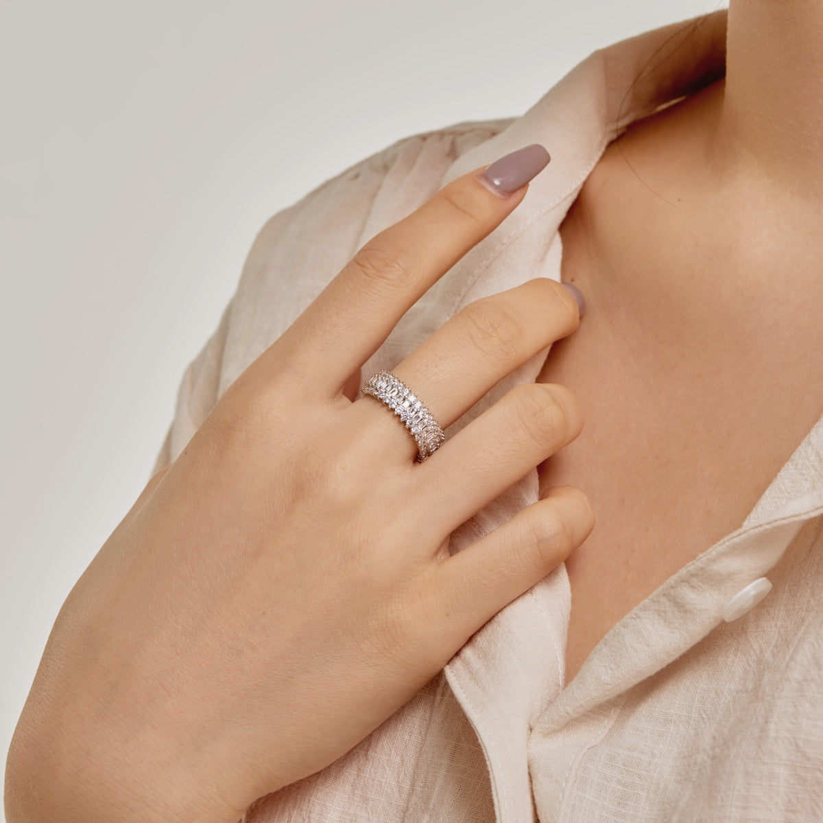 [Luxe Jewelry]Ornate Colorful Radiant Cut Daily Ring