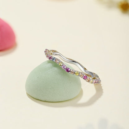 [Luxe Jewelry]Dainty Colorful Round Cut Party Ring