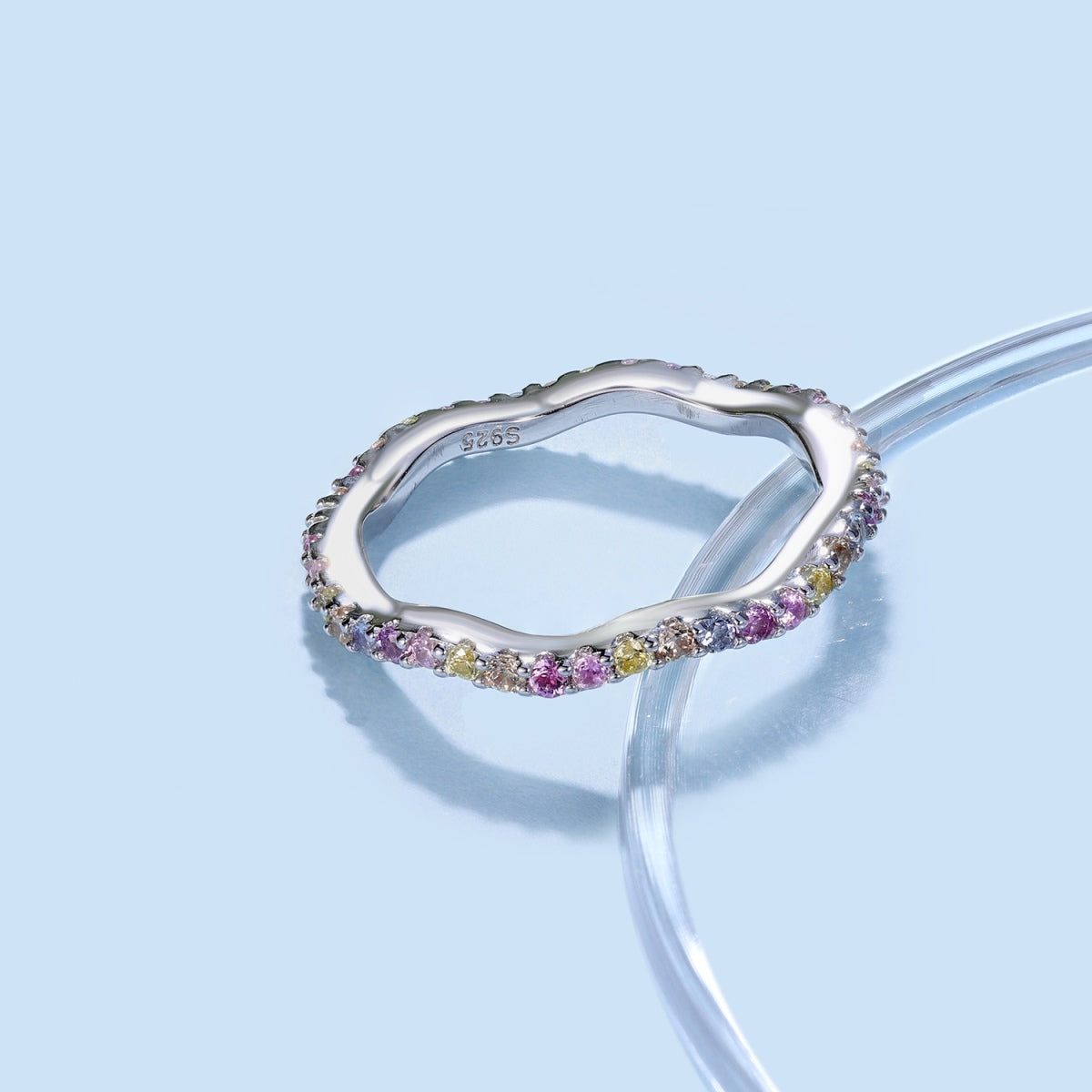 [Luxe Jewelry]Dainty Colorful Round Cut Party Ring
