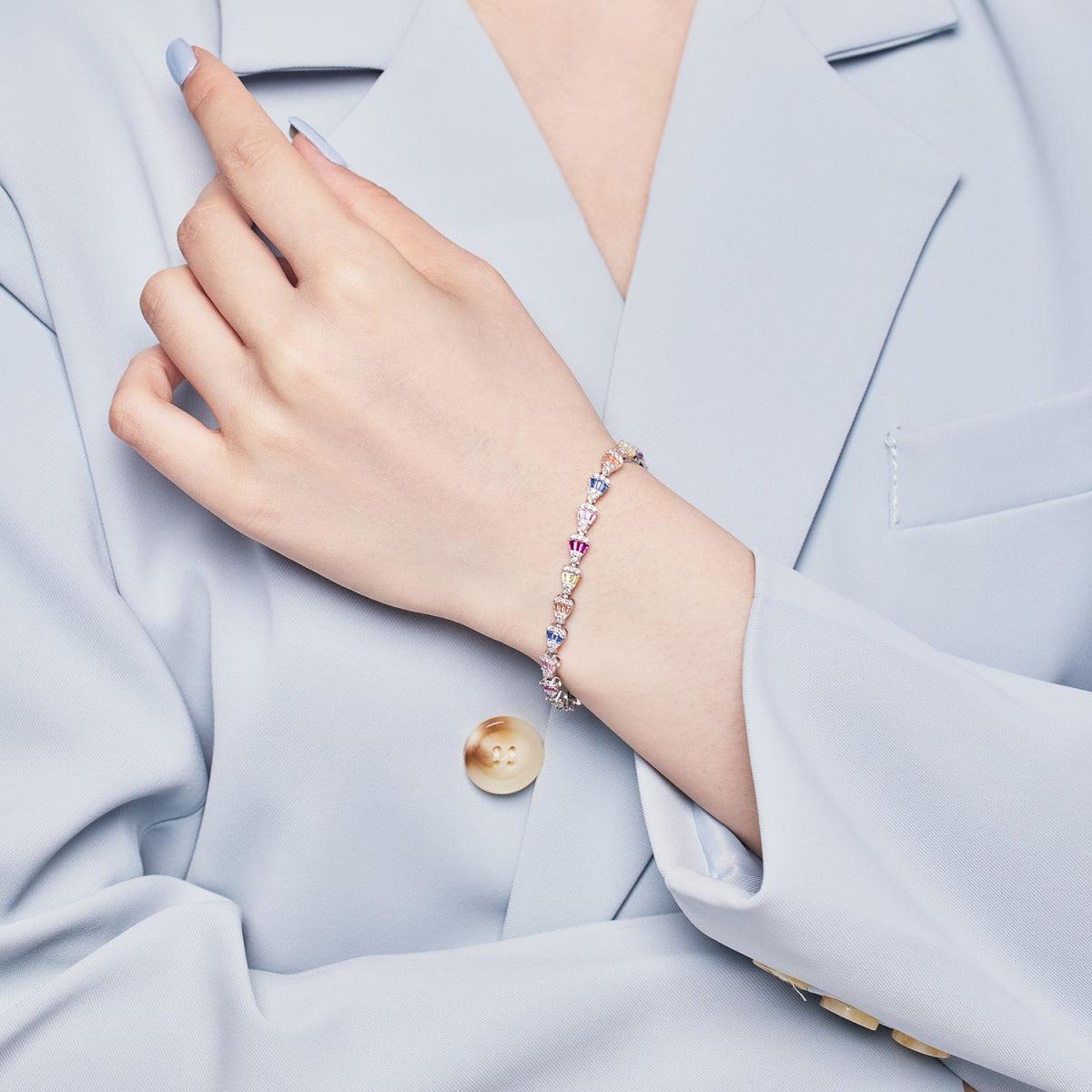 [Luxe Jewelry]Radiant Water Drop Shape Daily Bracelet