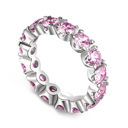 [Luxe Jewelry]Eternity Round Cut Tennis Ring