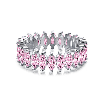 [Luxe Jewelry]Gorgeous Marquise Cut Tennis Ring
