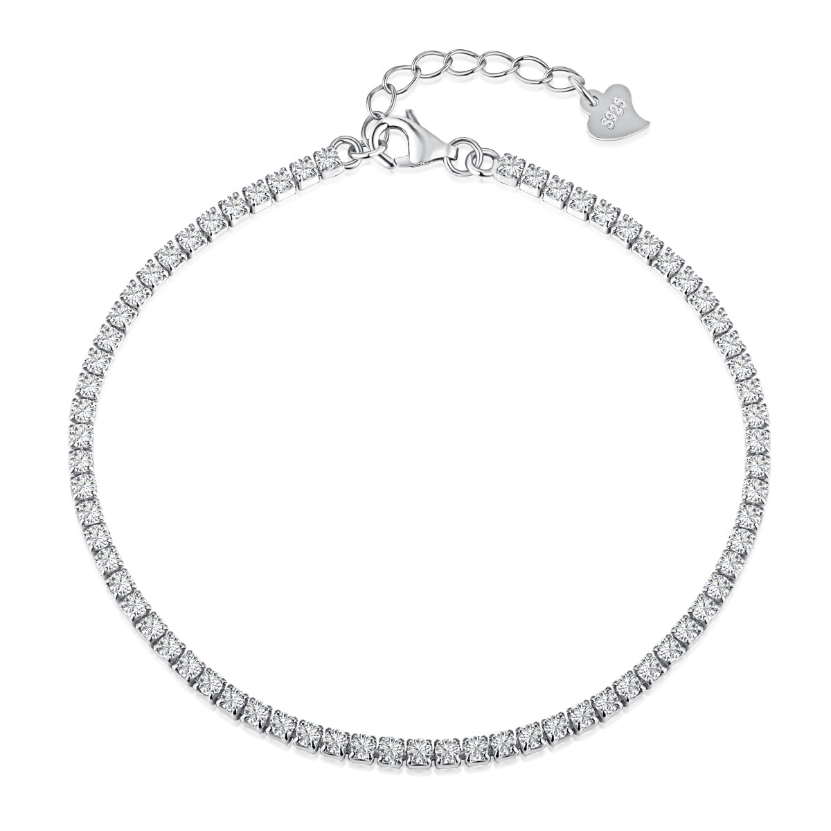 [Luxe Jewelry]Radiant Shinning Princess Cut Tennis Bracelet