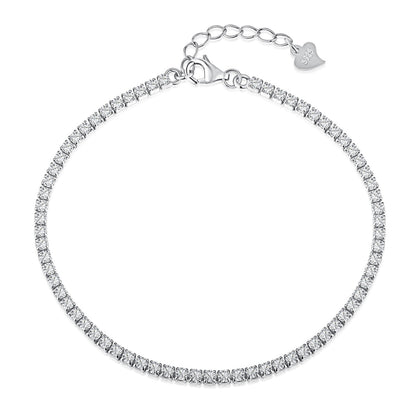 [Luxe Jewelry]Radiant Shinning Princess Cut Tennis Bracelet