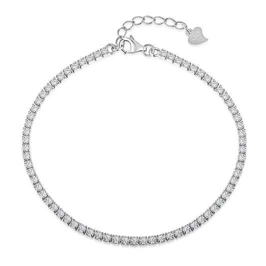 [Luxe Jewelry]Radiant Shinning Princess Cut Tennis Bracelet