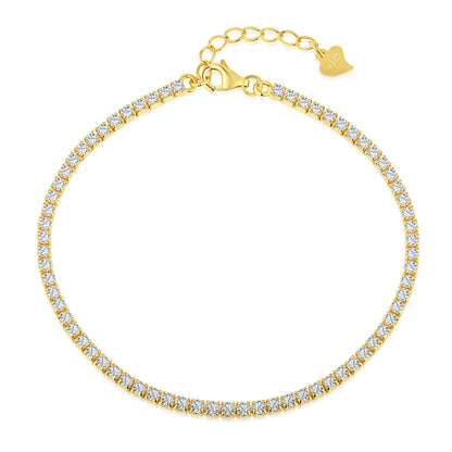 [Luxe Jewelry]Radiant Shinning Princess Cut Tennis Bracelet