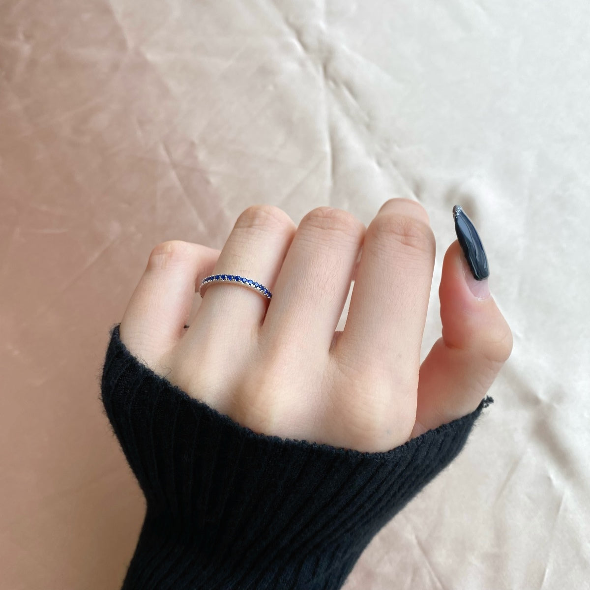 [Luxe Jewelry]Delicate Sparkling Round Cut Daily Ring