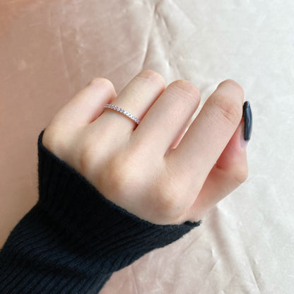 [Luxe Jewelry]Delicate Sparkling Round Cut Daily Ring