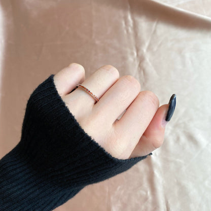 [Luxe Jewelry]Delicate Sparkling Round Cut Daily Ring