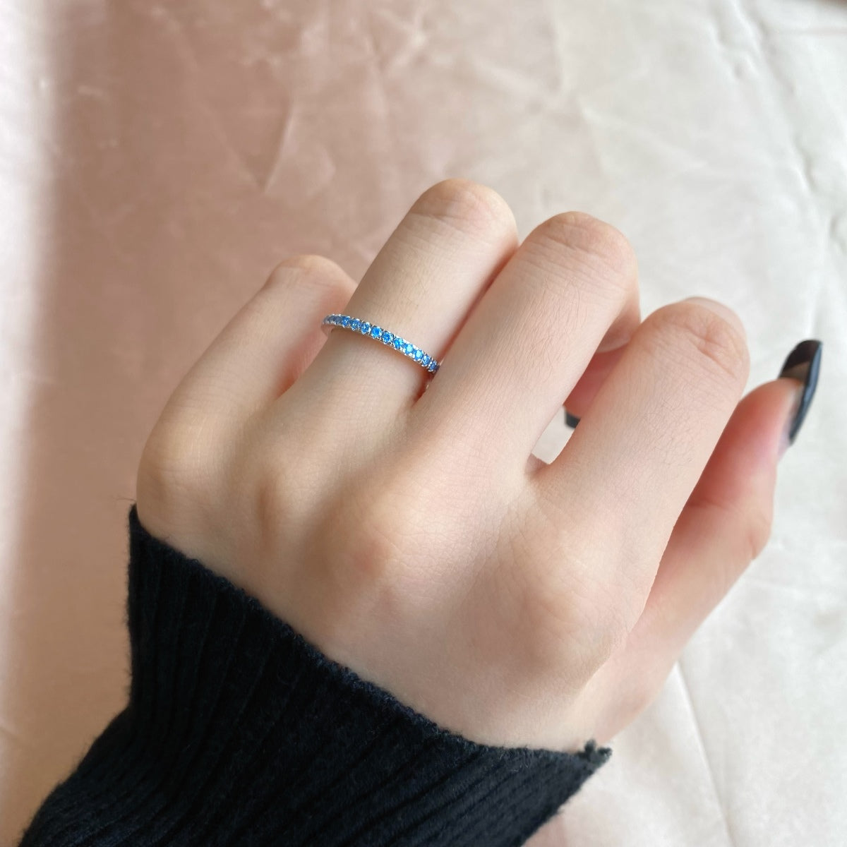 [Luxe Jewelry]Delicate Sparkling Round Cut Daily Ring