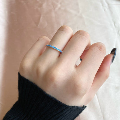 [Luxe Jewelry]Delicate Sparkling Round Cut Daily Ring