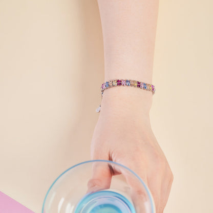 [Luxe Jewelry]Sparkling Exquisite Multi Cut Party Bracelet